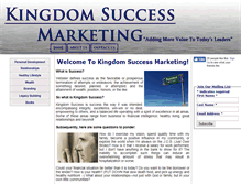 Tablet Screenshot of kingdom-success-marketing.com